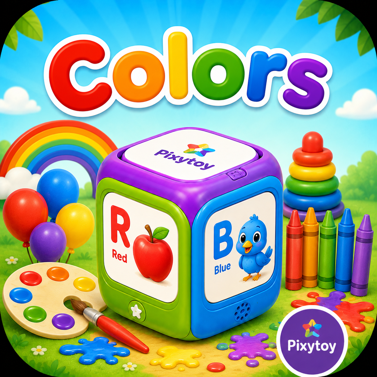 Colors learning mode — English
