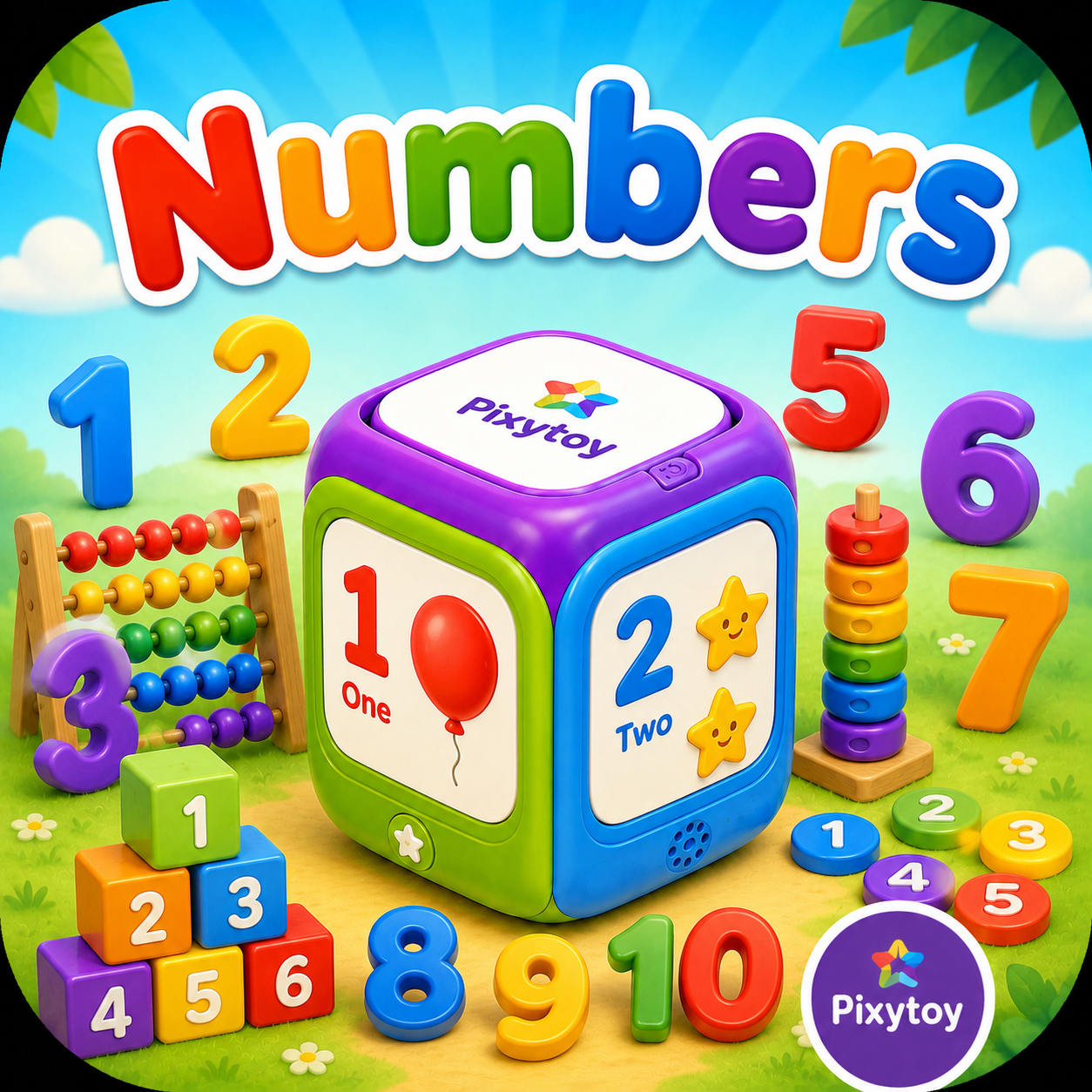 Numbers learning mode — English